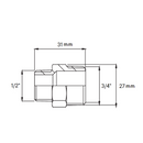 Raccordo Nipples filettato riduzione OT5521 Frabo 3/4" x 1/2" MM