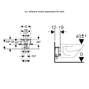 Modulo Combifix 457.600.00.1 Geberit per bidet sospeso