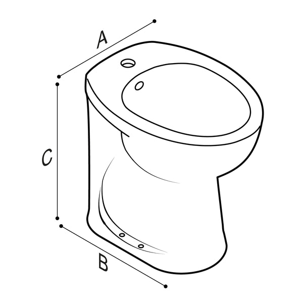 Bidet a pavimento Ponte Giulio 140 B40CIC14