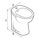 Bidet a pavimento Ponte Giulio 140 B40CIC14