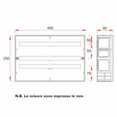 Cassetta d'ispezione TUTTO 7450 Far Rubinetterie 48x25x8 cm