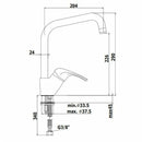 Paffoni Nettuno Due miscelatore lavello canna orientabile cromo