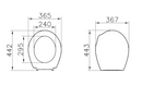 Vitra Normus sedile in termoplastica bianco