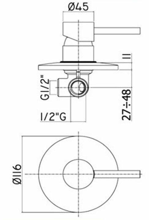 Paffoni Stick miscelatore doccia incasso cromo