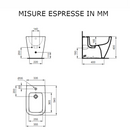 Bidet a terra filo parete i.life B T461701 Ideal Standard