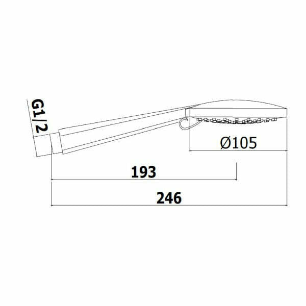 Paffoni doccia Brio 4 getti con stop cromo