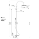 Colonna doccia Oki L02402 Bossini con miscelatore, doccetta e soffione