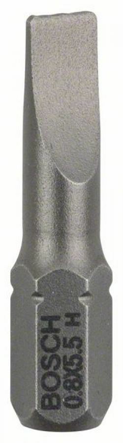 Bosch 3 bit di avvitamento extra duro S 0,8 x 5,5, 25 mm, codolo esagonale 1/4