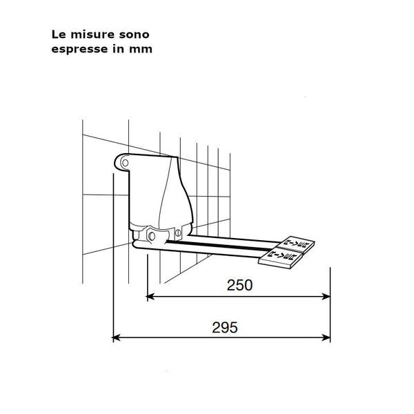 River R552/2 283 miscelatore a 2 pedali a parete - acqua fredda e calda