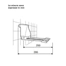 River R552/2 283 miscelatore a 2 pedali a parete - acqua fredda e calda