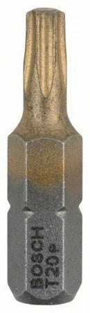 Bosch 3 bit di avvitamento Max Grip T20, 25 mm, codolo esagonale 1/4