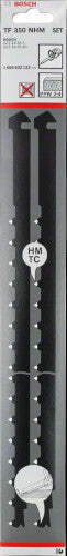 Bosch set di lame in metallo duro TF 350 NHM per diversi materiali, 2 pezzi