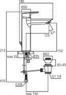 Ideal Standard CERAMIX miscelatore lavabo grande con portata massima di 5 litri al minuto