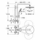 Grohe sistema doccia Euphoria 260 miscelatore termostatico 27296002