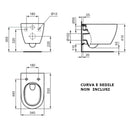 Vaso sospeso I.LIFE O T568001 Ideal Standard HydroTwist bianco lucido