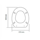 Colbam sedile compatibile con Ceramica Dolomite Quarzo bianco