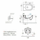 Ceramica Globo MODE MES09BI bidet sospeso bianco