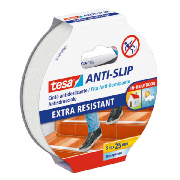 Nastro ANTISDRUCCIOLO 55587 Tesa trasparente 25 mm x 5 m