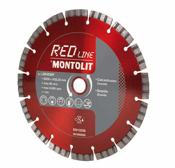 Montolit Lasermont LBH230P disco diamantato 230 x 22,2 mm