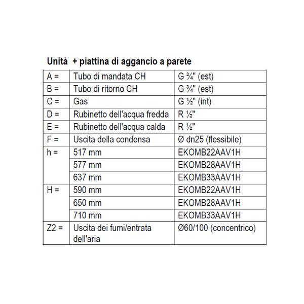 Daikin caldaia Full Condens 28 SB.EKOMB28/EKFJM con B-Pack da 28 kW