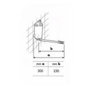 River R572283 miscelatore a pedale per fissaggio a parete