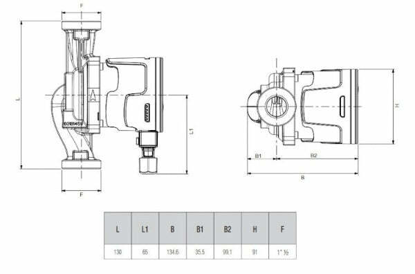 Dab Evosta 2 40-70/130 1" circolatore elettrico 1"1/2 35 W