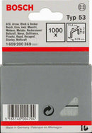 Bosch graffette a filo fine tipo 53, 11,4 x 0,74 x 18 mm, set 1000 pezzi