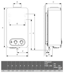 Bosch Therm T4204 14-23, scaldabagno a gas istantaneo, 14 litri
