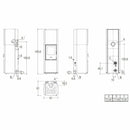 Piazzetta E228 M-H stufa ibrida 8,2 KW scarico posteriore