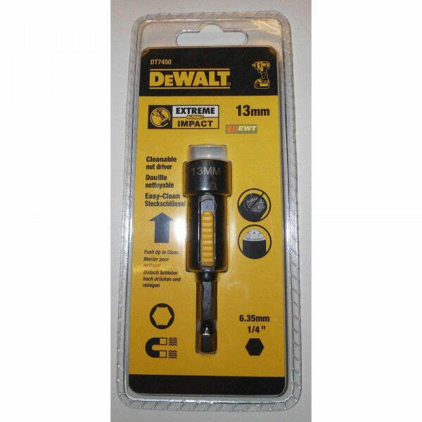 DeWalt Bussola Esagonale Magnetica Con Sistema Di Espulsione 13 mm