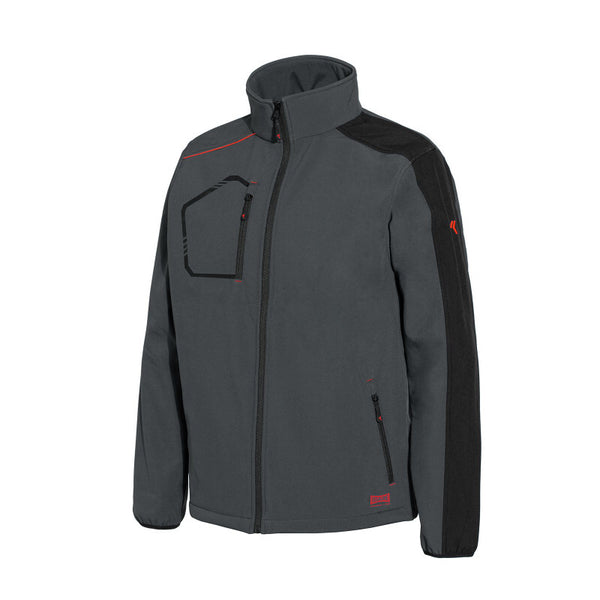 Giubbino Kind Softshell 04508B-081 IssaLine grigio nero