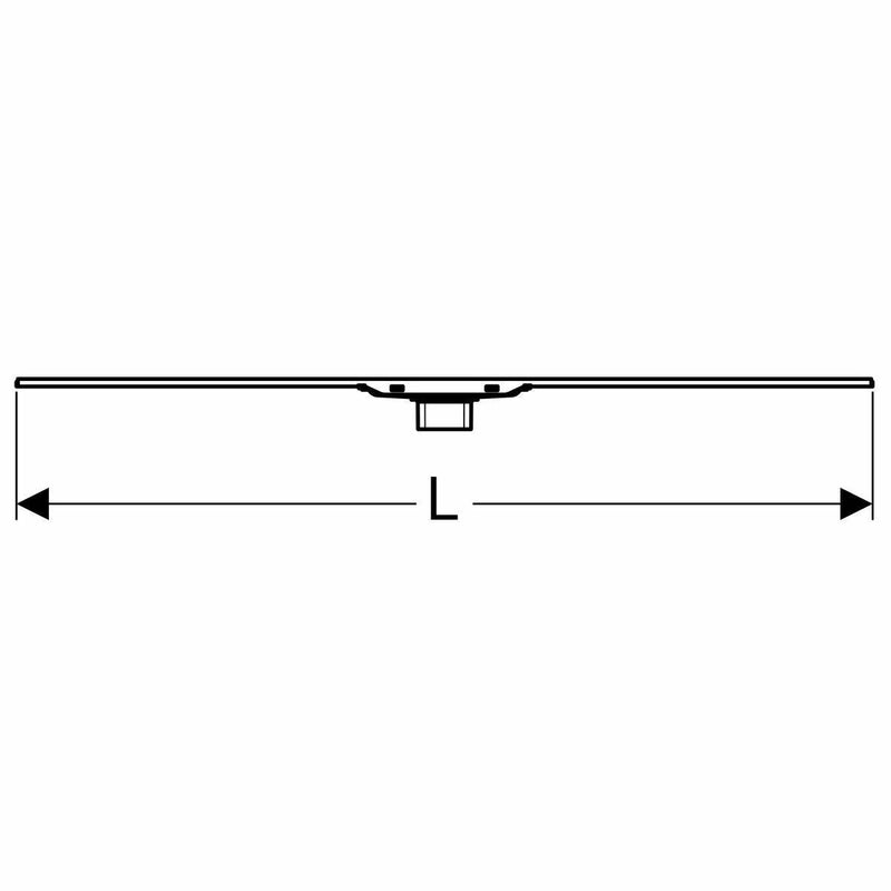 Geberit CleanLine60 canaletta doccia a pavimento 30-90 cm