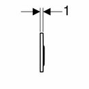 Geberit Omega20 placca di comando bianca