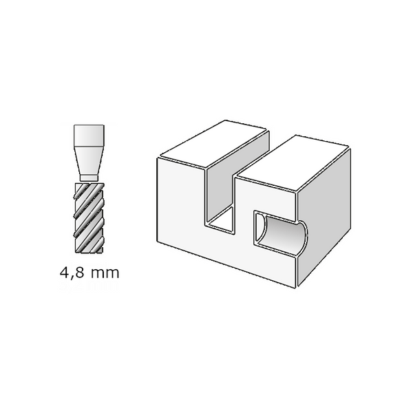 Fresa ad alta velocità Dremel 194 3,2 mm
