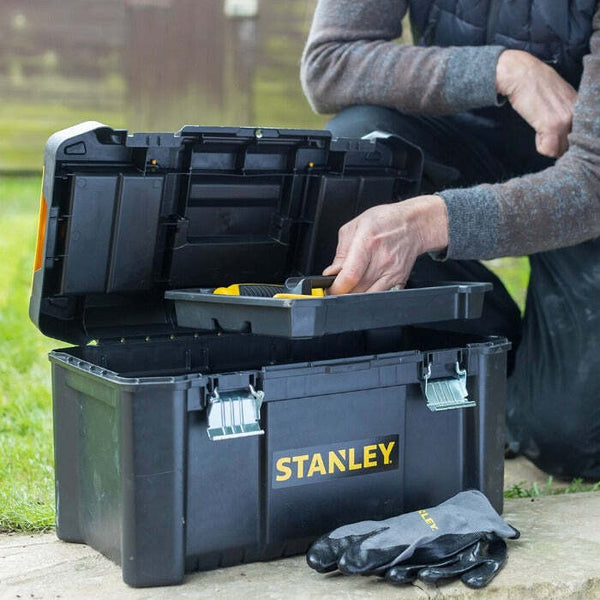 Stanley Essential cassetta portautensili 19" cerniere in metallo