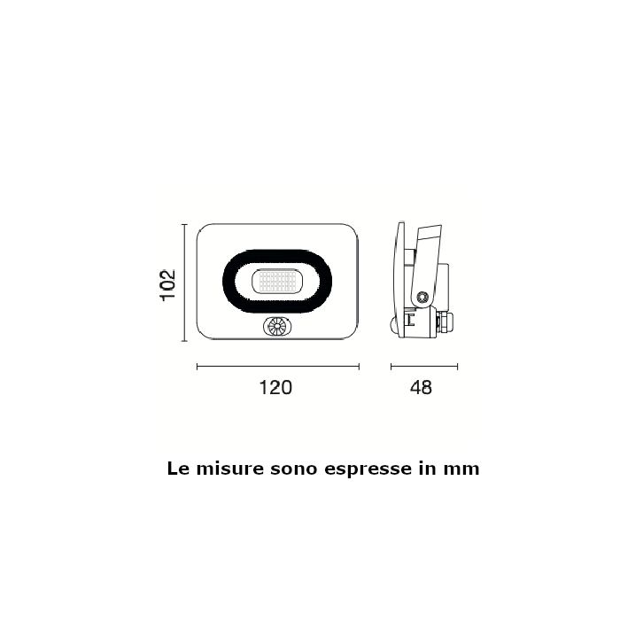 Proiettore a LED Century Shuttle Slim SHSLIS-109540 10W 4000K