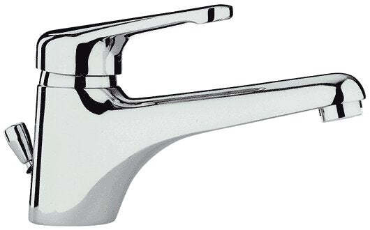 Paffoni Nettuno miscelatore lavabo canna lunga scarico auto cromo