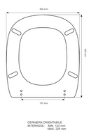 Colbam sedile compatibile con Ceramica Dolomite - Fleo - bianco