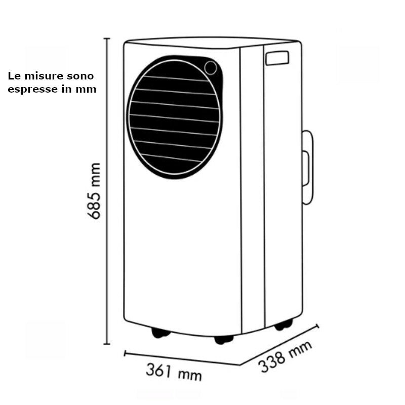 Argo condizionatore con pompa calore Einar Plus 13.000 Btu/h 3,3 kW