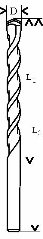 Bosch CYL-3 punta per calcestruzzo, 12 x 350 x 400 mm