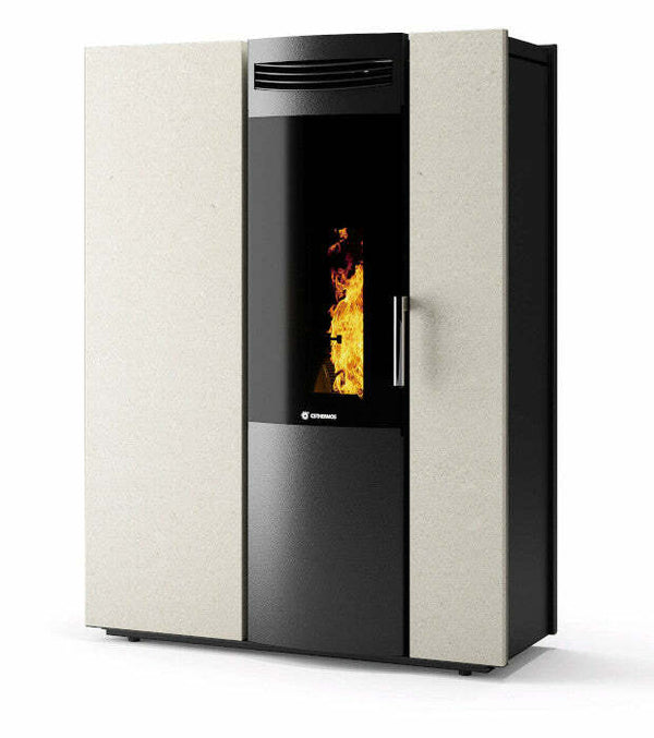 CS Thermos Thema 12 pietra stufa a pellet/biomassa canalizzabile 11,5 KW