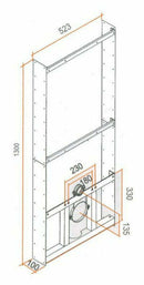 Kariba Karton PratiKa cassetta da incasso per vaso sospeso 9 litri