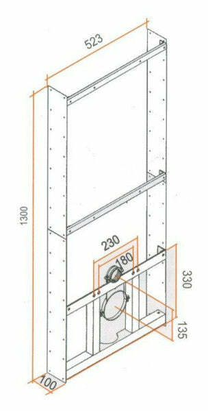 Kariba Karton PratiKa cassetta da incasso per vaso sospeso 9 litri
