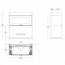 Piazzetta LUGANO MC 105/48 BL stufa caminetto a legna 12 kW