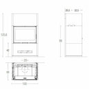 Piazzetta BERNA MC 90/44 stufa caminetto a legna 12 kW