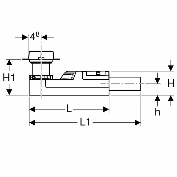 Geberit CleanLine kit grezzo canalette doccia a pavimento 65-90 mm