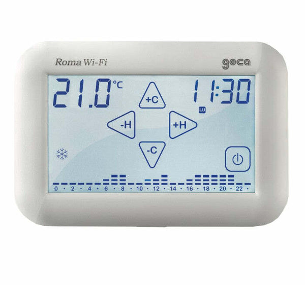 Tecnocontrol Roma cronotermostato digitale CR431B bianco