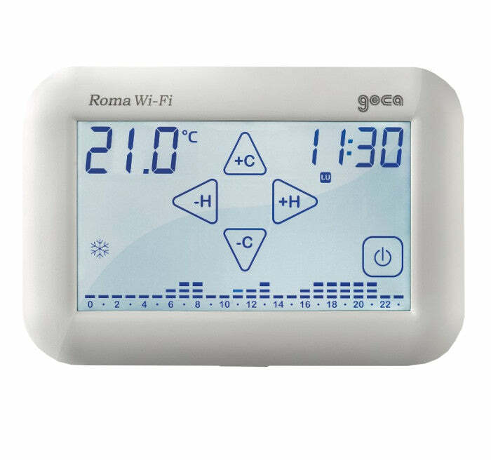 Tecnocontrol Roma cronotermostato digitale CR431B bianco