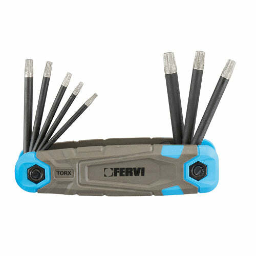 Fervi serie chiavi Torx punta diamantata - 8 pezzi