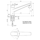 Miscelatore lavello cucina Ceraplan BD321AA Ideal Standard con canna fissa